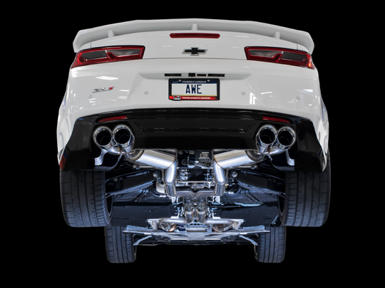 AWE Tuning 16-19 Chevy Camaro SS Res Cat-Back Exhaust -Touring Edition (Quad Chrome Silver Tips)