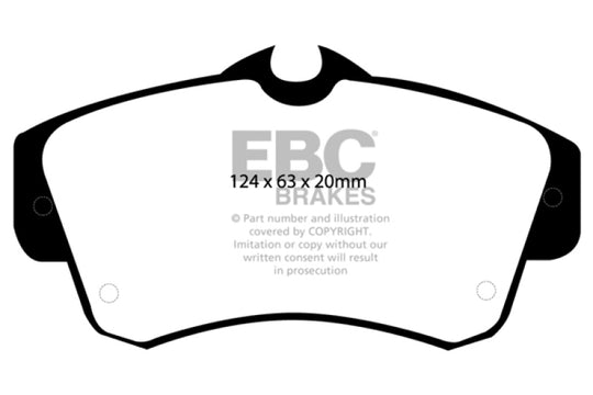 EBC 00-11 Chrysler PT Cruiser 2.4 Greenstuff Front Brake Pads