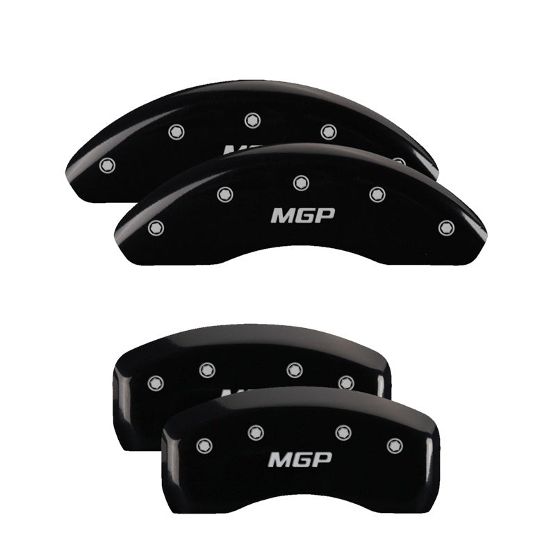 MGP Front set 2 Caliper Covers Engraved Front 2015/Civic Black finish silver ch