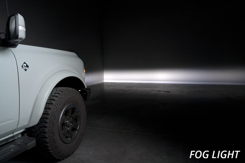 Diode Dynamics 21-Up Ford Bronco Stage Series Fog Pocket Kit - White Sport