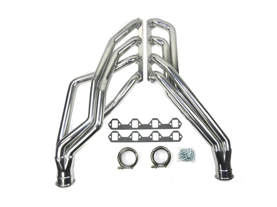 JBA 65-73 Ford Mustang 351W SBF 1-3/4in Primary Silver Ctd Long Tube Header