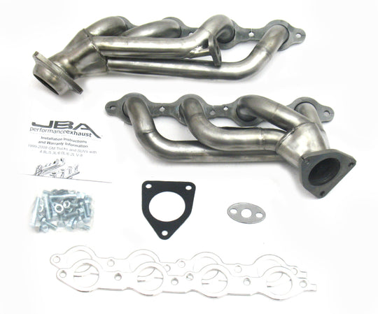 JBA 99-01 GM Truck 4.8L/5.3L LS w/o A.I.R. w/EGR 1-5/8in Primary Raw 409SS Cat4Ward Header