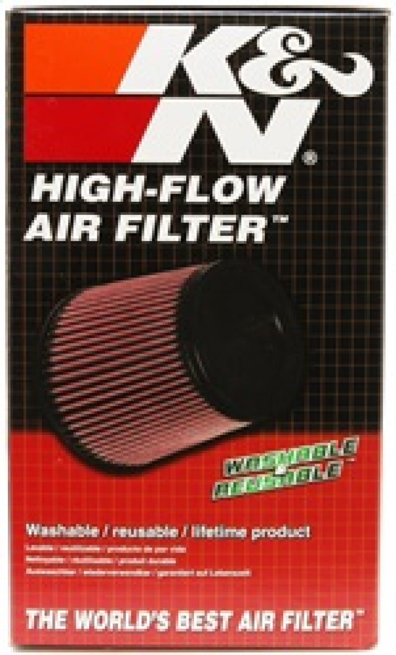 K&amp;N Filter Universal Rubber Filter Round Straight 3.5in Flange ID x 5in OD x 8.5in H