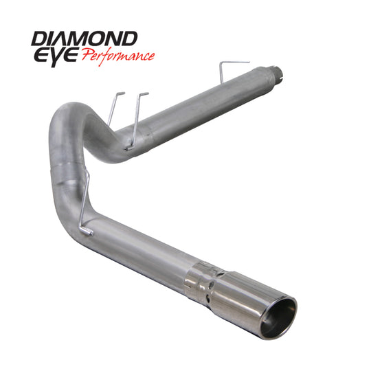 Diamond Eye KIT 5in DPF-BACK SGL AL 08 6 4L F250-F350 PCKGD BX46X14X14OD EL-PL 44inX13 5inX13 5inID