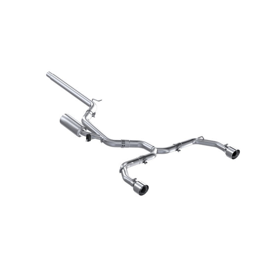 MBRP 2022 Volkswagen Golf GTI MK8 T304 SS 3in Cat-Back Exhaust 2.5in Dual Split Rear w/ SS Tips