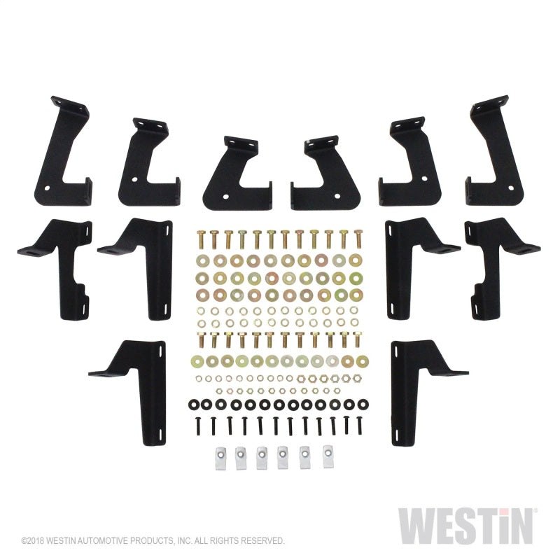 Westin 18-20 Jeep Wrangler JL Unlimited 4DR HDX Drop Nerf Step Bars - Textured Black