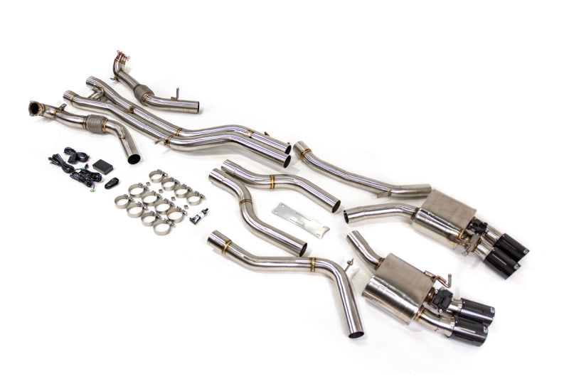 VR Performance Audi S4/S5/B9 Stainless Valvetronic Exhaust System with Carbon Tips