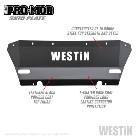 Westin 15-20 Chevrolet Colorado Pro-Mod Skid Plate - Tex. Blk