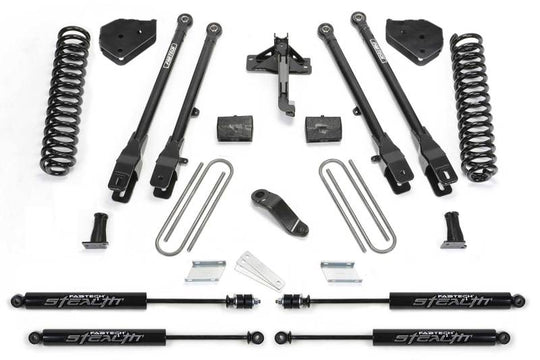 Fabtech 17 Ford F450/F550 4WD Diesel 6in 4Link Sys w/Coils & Stealth
