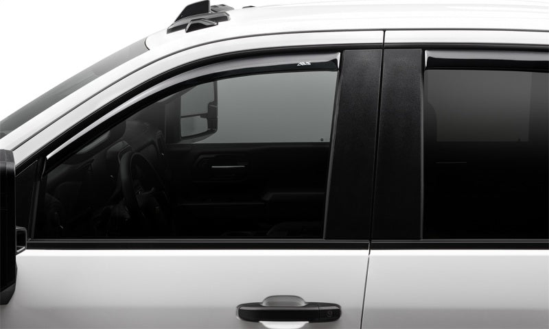 AVS 17-18 Ford F-250 Super Duty Supercrew Ventvisor Front &amp; Rear Window Deflectors 4pc - Smoke