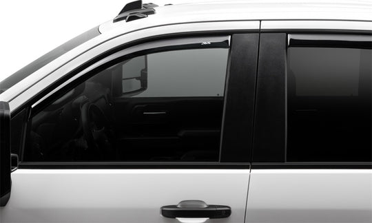 AVS 17-18 Ford F-250 Super Duty Supercrew Ventvisor Front &amp; Rear Window Deflectors 4pc - Smoke