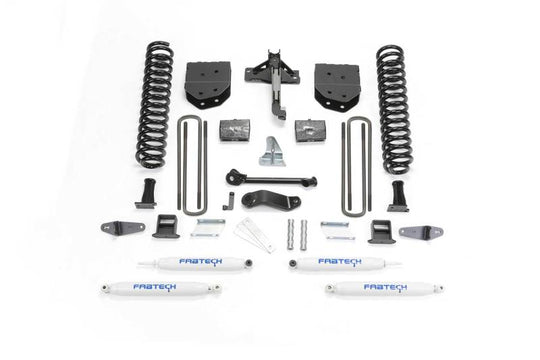 Fabtech 08-10 Ford F450/550 4WD 6in Basic Sys w/Perf Shks