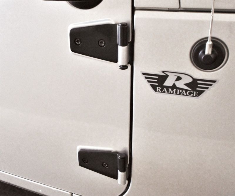 Rampage 2007-2018 Jeep Wrangler(JK) Door Hinges - Black