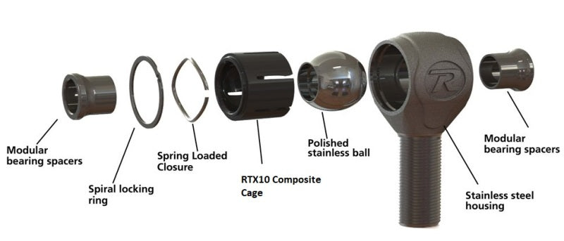 Ridetech R-Joint Rod End with 3/4in-16 Right Hand Thread