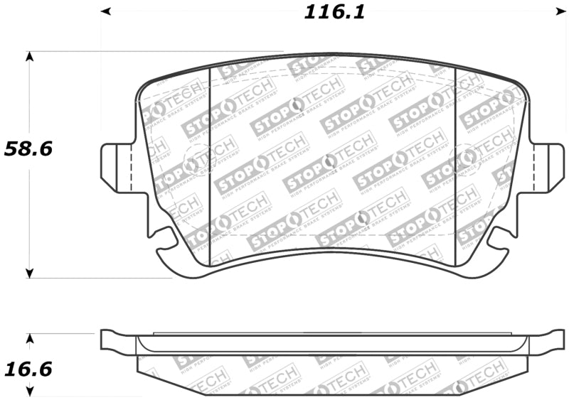 StopTech Street Touring 07-09 Audi RS4 Rear Pads