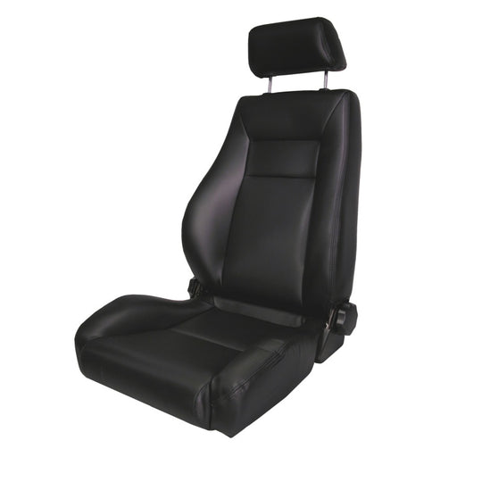 Rugged Ridge Ultra Front Seat Reclinable Black Denim 76-02 CJ&amp;Wrang