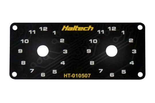 Haltech Dual Switch Panel w/Yellow Knob