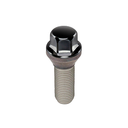 McGard Hex Lug Bolt (Cone Seat) M14X1.5 / 17mm Hex / 28.0mm Shank Length (Box of 50) - Black