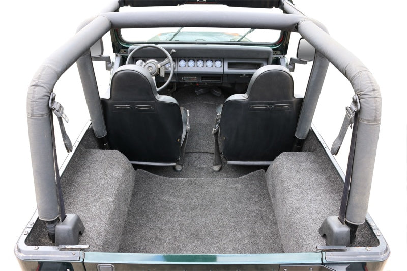 BedRug 76-80 Jeep CJ-7 Rear Kit w/Gussets 4pc Floor Kit (Incl Tailgate & Cargo Liner)