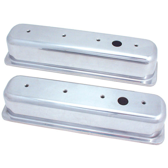 Spectre SB Chevy Center Bolt Tall Valve Cover Set - Polished Aluminum