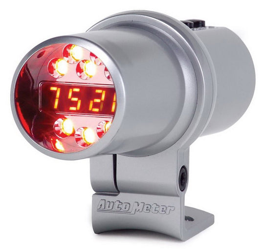 Autometer Shift Light Level 2 DPSS Digital w/ Multi-Color LED Silver Pedestal Mount