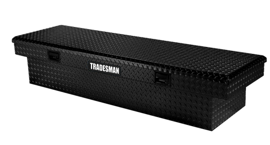 Tradesman Aluminum Economy Cross Bed Truck Tool Box (72in.) - Black