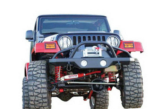 Rampage 1976-1983 Jeep CJ5 Recovery Bumper Front - Black