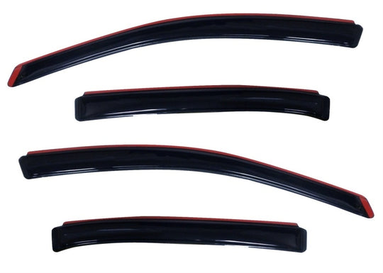 AVS 10-18 Ford Taurus Ventvisor In-Channel Front &amp; Rear Window Deflectors 4pc - Smoke