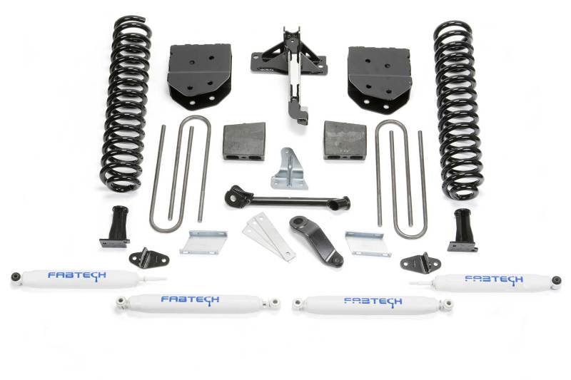 Fabtech 08-16 Ford F250 4WD 6in Basic Sys w/Perf Shks