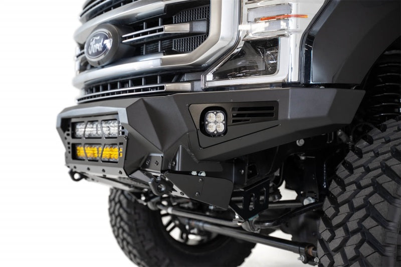 Addictive Desert Designs 17-20 Ford Super Duty Bomber Front Bumper w/ Mounts For 20in Light Bars