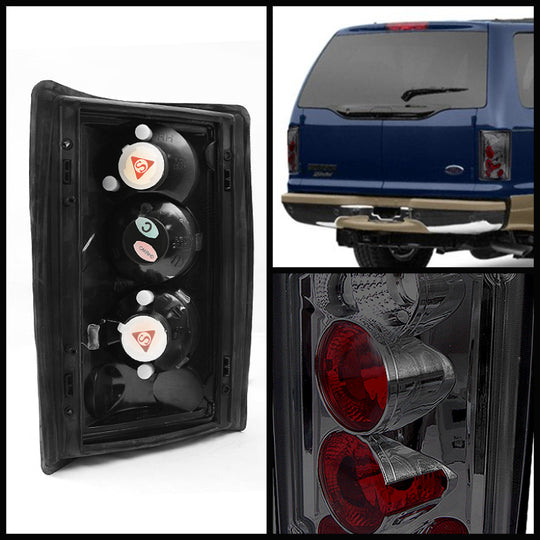 Spyder Ford Excursion 00-06/Econoline 150/250/350/450/550 95-06 Euro Tail Lights Smk ALT-YD-FEC00-SM