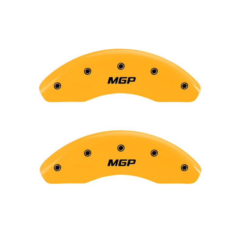 MGP 4 Caliper Covers Engraved Front & Rear MGP Yellow Finish Black Characters 2007 Honda CR-V