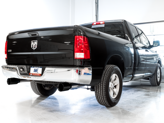 AWE Tuning 09-18 RAM 1500 5.7L (w/o Cutout) 0FG Dual Rear Exit Cat-Back Exhaust - Diamond Black Tips