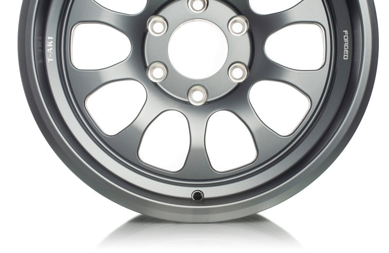 Titan 7 T-AK1 17x8.5 5x127 -1 Offset / 71.5 CB Satin Titanium Wheel (Dropship ONLY)