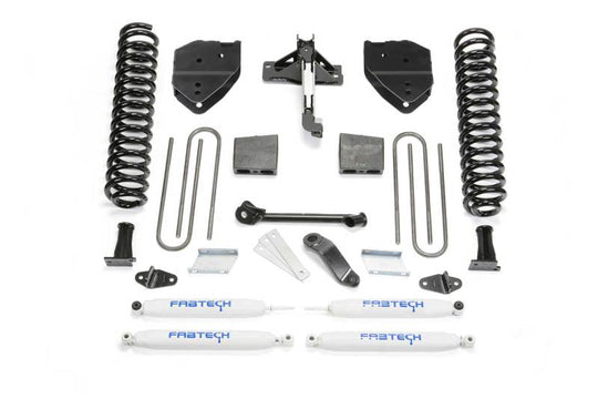 Fabtech 17-21 Ford F250/F350 4WD Gas 4in Basic Sys w/Perf Shks