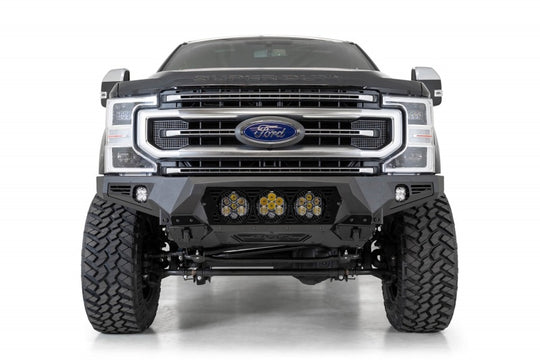 Addictive Desert Designs 17-20 Ford Super Duty Bomber Front Bumper w/ Mounts For 3 Baja Designs LP6s