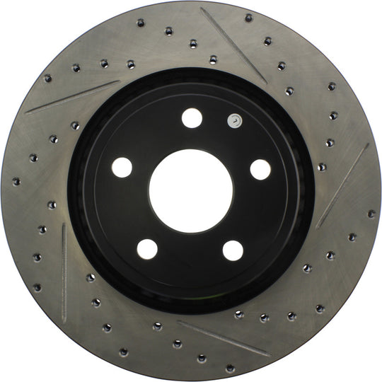 StopTech 11-12 Dodge Durango Sport Drilled & Slotted Front Driver-Side Brake Rotor