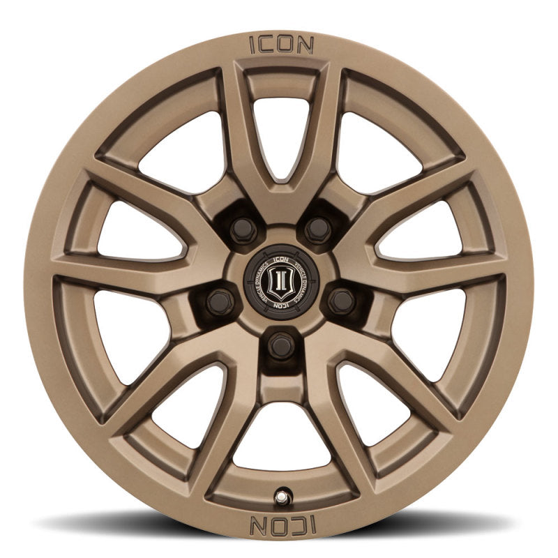 ICON Vector 5 17x8.5 5x5 -6mm Offset 4.5in BS 71.5mm Bore Bronze Wheel