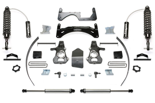 Fabtech 14-18 GM C/K1500 P/U w/oE Alm Or Stmp Stl UCA 6in Basic Sys w/Dl 2.5 & 2.25