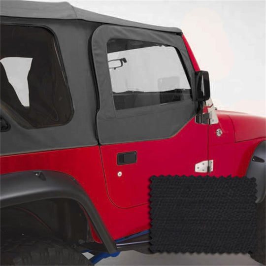 Rugged Ridge Upper Soft Door Kit Black Diamond 03-06 Jeep Wrangler