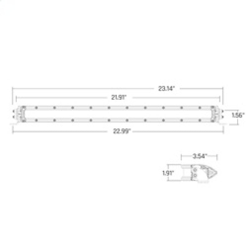 Rigid Industries SR-Series 20in SAE Driving Light Amber