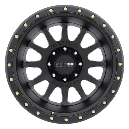 Method MR605 NV 20x9 -12mm Offset 8x170 124.9mm CB Matte Black Wheel