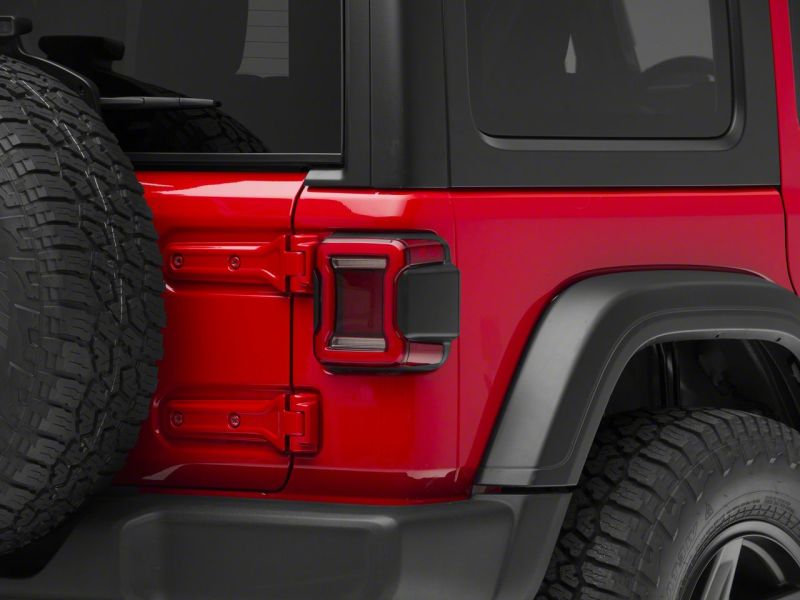 Raxiom 18-23 Jeep Wrangler JL Horizon LED Tail Lights- BlkHousing- Red Lens