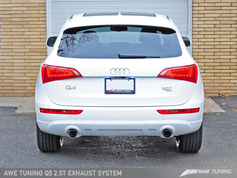 AWE Tuning Audi 8R Q5 2.0T Touring Edition Exhaust - Polished Silver Tips