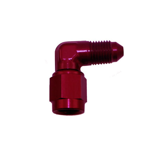 Nitrous Express 3AN Male x 90 -3 Female Swivel - Red