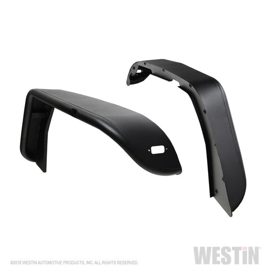 Westin 18-20 Jeep Wrangler JL / 20 Gladiator Tube Fenders - Front - Textured Black