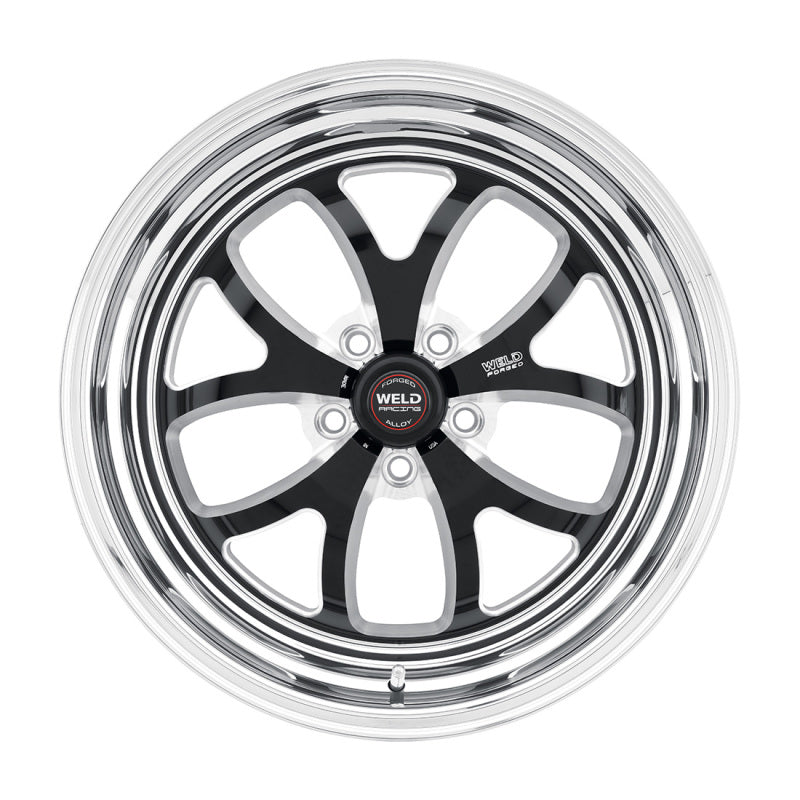 Weld S76 15x9.33 / 5x4.75 BP / 5.5in. BS Black Wheel (Medium Pad) - Non-Beadlock