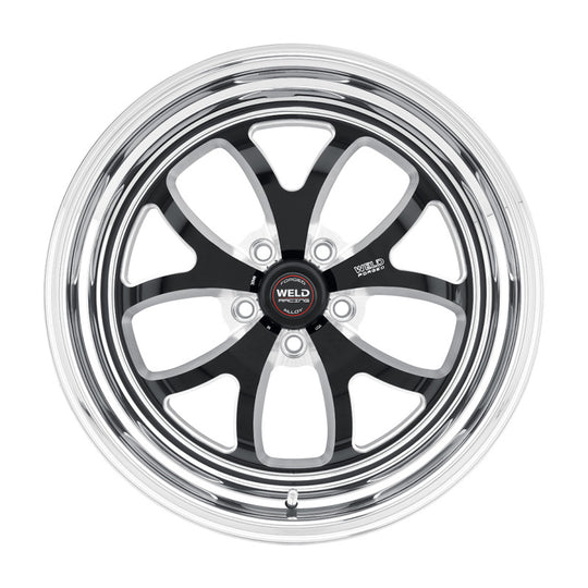 Weld S76 17x10 / 5x4.75 BP / 8.3in. BS Black Wheel (Medium Pad) - Non-Beadlock