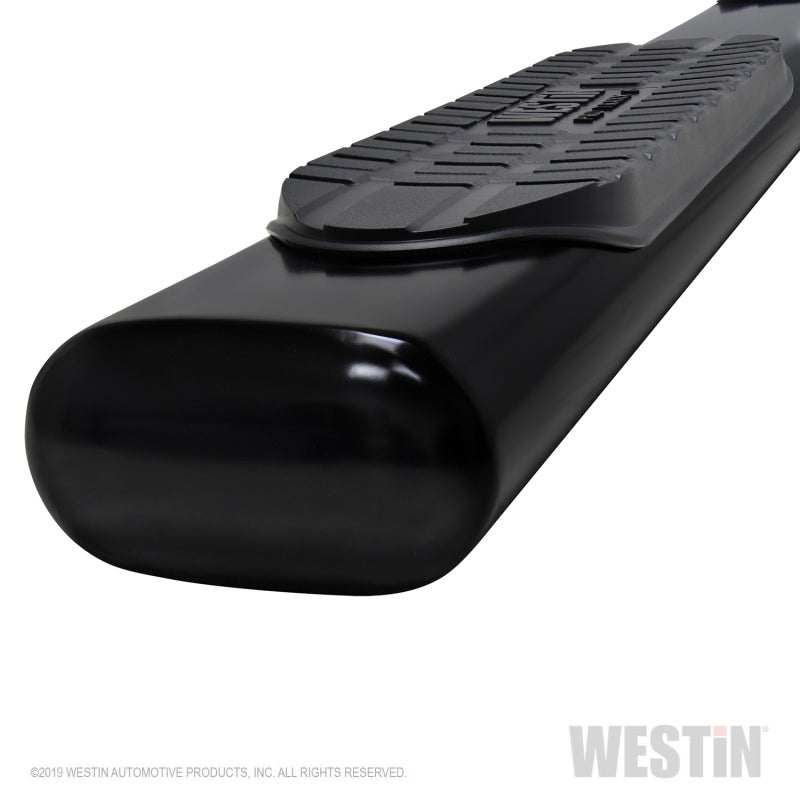 Westin 19-21 Chevrolet Silverado Crew Cab PRO TRAXX 6 Oval Nerf Step Bars - Black