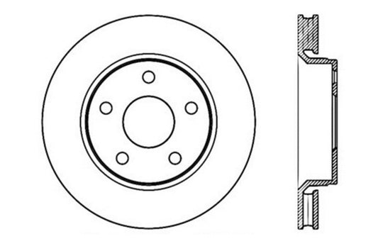 StopTech 07-13 Jeep Wrangler Drilled Left Front Rotor